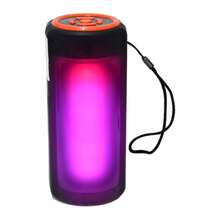 BUYTITI Portable Bluetooth Speaker, Flame-Like LED Light - Orange - View 1