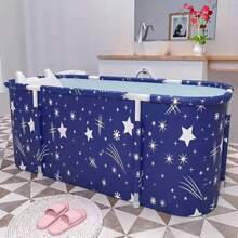 One-Touch Foldable Adult Bathtub, Multipurpose Bathing/Sauna/Steam Tub, No Installation Required Bathroom Accessories Back To School