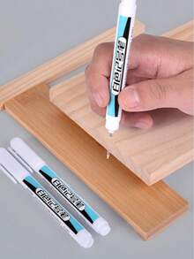 3 piezas de bolígrafos marcadores blancos, con puntas de 0.7mm, 1mm y 2.0mm, resistentes al agua y aptos para trabajos en madera, arquitectura, construcción, vidrio, neumáticos, cuadernos y proyectos artísticos