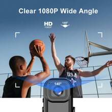 1PC HD 1080P Mini Camera Portable Body Camera Back Clip Sport DV WiFi Handheld Cycling Recorder Pocket Camera For Car Camera