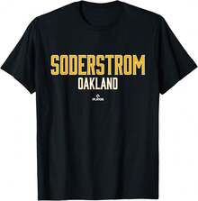 Player Pride Oakland Edition Tyler Soderstrom Mlbpa T-Shirt}DI Mother's Day Gifts - Black - View 1