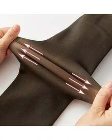 Meia Calca Feminina Termica Forrada pelucada Elástica Slim Leggings P ao Plus - Caramelo - Visão 6