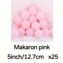 MZYI.LINGER 25 Stücke Macaron-Ballons aus weichen Süßigkeiten (5 Zoll), süße bunte Mini-Ballons, geeignet für Geburtstagsfeiern, Hochzeitsfeiern, Heimdekoration, Partyzubehör, Weihnachtsdekoration, Valentinstagsdekoration