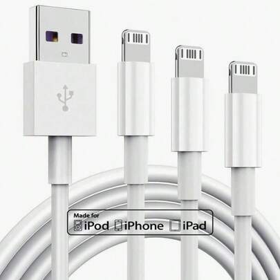 Fast Charging Cable Compatible With Iphone [With MFI Certification] Fast Charging Cable Compatible With IPhone 14/13/12/11 Pro Max XS XR X 8 7 6S 6 Plus/Xs Max/Xr/Xs/X, 3.3ft 100cm/ 6.6ft 200cm USB Charger Cable Compatible With Apple IPhone, USB To Lightning Cord, 2.4A Fast Charging,Apple Phone Fast Charging Data Cable Flash Charging Cable Compatible With IPhone 14 Pro Max, 14 Pro, 14 Plus, 13 Pro Max, 13 Pro, 13, 12 Pro, 12, 11, XS, XR, 8 Plus, 8, 7, 6, 5, SE, Compatible With Ipad Nan MFi Certified