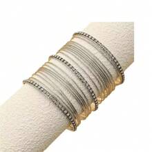 Brazalete bangle de mujer de aleación de hierro con cristales de estilo de Medio Oriente