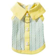 Áo khoác cho chó kiểu polo nhẹ, thoáng khí, mỏng nhẹ, thích hợp cho chó Poodle, Teddy và các giống chó nhỏ. - màu xanh lá - Xem 1