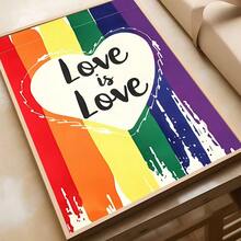 1pc /3pcsWall Arts Posters Optional Frame/ Framed LGBT Lgbt Pride Flags Poster Self-Adhesive Art Waterproof Paper Sticker Coffee House Bar Room Wall Decor - Multicolor - View 18