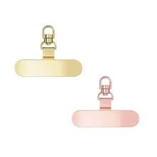 2/4 件装通用 360° 旋转手机挂绳挂钩、超薄不锈钢金属片、安全手机系绳连接器、手机配件 - 彩色 - 查看 10