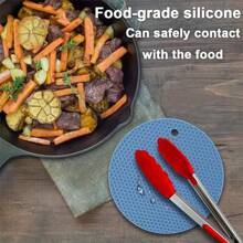 4-Piece Set Of Thickened Round And Square Honeycomb Silicone Table MATS, 6.7-Inch, Heat Insulation Pad, Anti-Slip Pot Rack, Easy-To-Clean High-Temperature Resistant Table Mat, Tabletop Protection, Home Kitchen Table Decoration