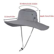1pc Spring/Summer Extra Wide Brim Sun Hat, Outdoor Fishing Cap For Men, Hiking Sun Protection Hat