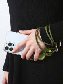 1 Stück universell einstellbarer Handyschlaufe Verlust-Schutz, abnehmbares buntes Halteband, Sicherheits-Spiralkabel für Handy/Schlüssel