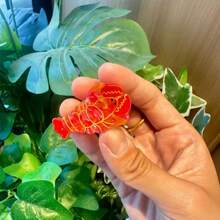 1 pièce/Lot de 8 pièces Mignons mini clips pour cheveux thème océan, clips à pince de homard, clips à cheveux dauphin de dessin animé, accessoires décoratifs pour les cheveux Pinces à mâchoires pour femmes