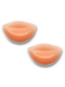 2 Pcs/Set Non-Marking Silicone Bra Pads, Thicken And Support Invisible Bra Pads, Suitable For Underwear, Suitable For Swimwear And Bra Accessories, Soft And Comfortable, Suitable For Home, Outdoor And Sportswear