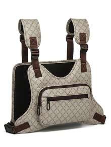 男士时尚大容量背心包，休闲斜挎胸包，适合户外、旅行、返校、父亲节礼物 - 彩色 - 查看 12