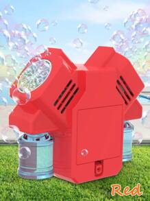 Colorful Bubble Maker Toy For Kids, Outdoor Summer Bubble Blower With Dual Bubble-Producing Heads, Automatic & Full Of Bubbles (Battery & Bubble Fluid Not Included)