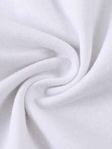 Baby Boy White Sleeveless Bodysuit Vest For Summer - White - View 5