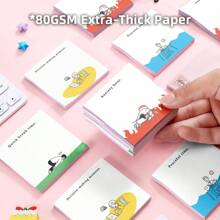 Funny Emo Mood 1PC/4pcs 3x3 Inch Sticky Notes Set, Vintage Memo Pads With High-Adhesive, Post Reusable Tearable It Notes For Journal Planners Office School Home, Bulk Retro Stationery Gift School Supplies,Back To School