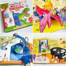 Lachilly Usborne立体书英文故事书，3D图画儿童早期教育动物认知书，学前互动活动图画书，儿童睡前故事书