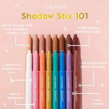 Shadow Stix - Eyeshadow Stick With Long-Lasting Color - Multi-Use Makeup With A Built-In Sharpener & Precise Tip Easy Application - Plum Tart (0.05 Oz) - Gimme a Sign - 查看 4
