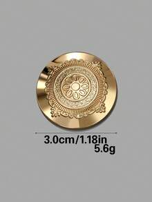4 件/包优雅圆形经典图案复古纽扣,手工缝纫装饰纽扣,适用于毛衣、外套、西装外套、夹克和服装配饰 - 彩色 - 查看 16