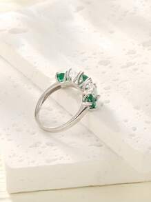 925 Sterling Silver Elegant Finger Ring, Suitable For Daily Wear, Wedding Anniversary Gift, Fashion Quality Ring