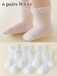 12 Pairs Baby Socks, Suitable For Spring & Summer, Short Socks With Lace, Children's Socks - Multicolor - View 24