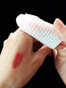 240片双面卸妆棉，加厚指尖卸妆棉，适用于面部和指甲 - 非常适合卸妆和指甲油 - 白色 - 查看 4