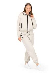 SAKERS OUTDOOR CLOTHING Conjunto Deportivo Para Mujer Chamarra Y Pants Casual Sakers - Beis - Ver 3