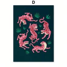 1 pieza/Set de 3 Póster de Matisse Hojas de coral Flores Planta abstracta Pintura en lienzo Arte de pared nórdico Impresiones Imagen para decoración del hogar Sin marco Marco literario Vintage