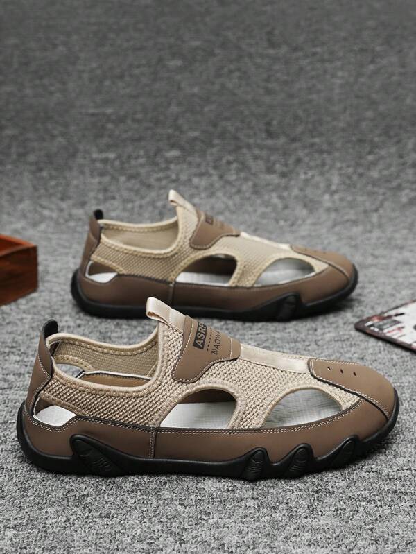 Men's Summer Outdoor Breathable Casual Sandals, Non-Slip Shoes For Work, Driving, Sports, Beach