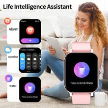 LOMAXFR Smart Watch, Custom Wallpaper, Multiple Sports Modes, Sports Tracking, Wireless Calling/Dialing, SMS Reminder, Call Reminder And Rejection, Weather Forecast, Unisex, Suitable For IOS/Android, Holiday Gift, Birthday Gift.