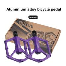 Bicycle Pedal Aluminum Alloy Dual Bearing Axle Mountain Bike Anti-Slip Pedal Lightweight Road Bike Parts