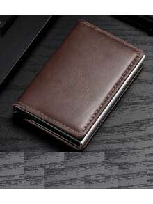 Men's Credit Card Holder, Slim Wallet, Travel ID Card Case, Pop-Up Card Box, Aluminum Card Holder, Card Wallet, Compact Wallet, Unisex, Christmas Gift - Multicolor - View 16