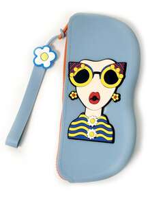 Waterproof Silicone Eyewear Case - Travel-Ready Shockproof Design With Hanging Strap, Portable Dust-Free Organizer For Women/Men (Stylish Unisex Accessory)