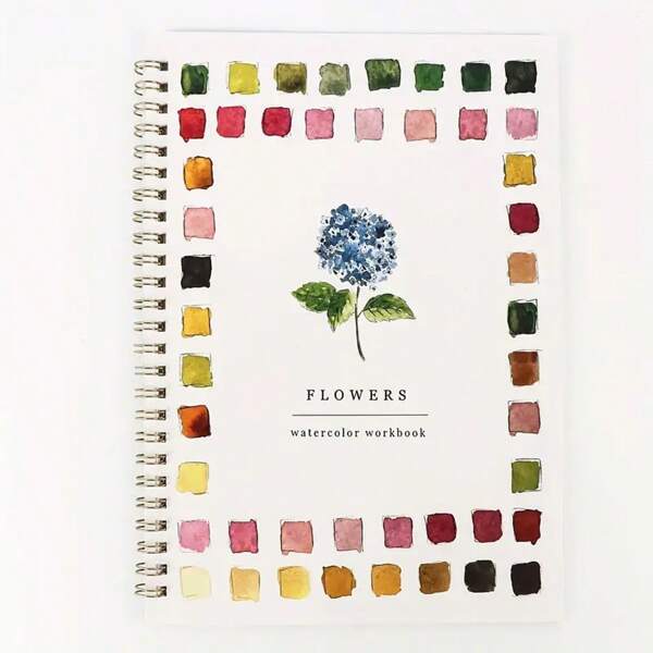 Aquarell-Arbeitsbuch, Aquarnellarbeitsbuch. Malsets für Kunsthandwerk, Wasserfarbenbuch