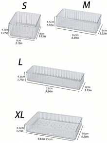 1pc/4pcs/7pcs Acrylic Makeup Drawer Organizer Set, Multi-Size Combination Storage Boxes, Suitable For Cosmetics, Skincare, Office Supplies, Desktop Accessories, Portable Design, Jewelry Tray, Desk Tidy, Room Decor, Home Decor - Transparent - View 18