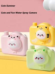 1PC Mini Children's Camera Water Gun Toy, Parent-Child Interactive Family Outdoor Games, Children's Prank Fun Game Toys, Suitable For Boys And Girls Water Outdoor Water Battle Toys, Preparing Fun Summer Water Play Gifts For Children