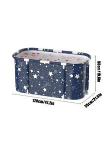 One-Touch Foldable Adult Bathtub, Multipurpose Bathing/Sauna/Steam Tub, No Installation Required Bathroom Accessories Back To School
