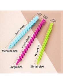 20pcs/Set Plastic Spiral Curlers, Curling Iron Clamp, Spiral Wave Curlers DIY Hairstyling Tools, Random Colors, Hair Curler, No-Heat Curling, Curling Tongs, Salon Hairstyling Products And Accessories, Beauty Travel Essentials,Back To School,Travel Holiday Essentials,Hair Accessories For Women,Hair Curlers,Curly Hair Brush,Rollers,Curly Hair Products,Curler,Rollers For Hair,Hair Curl,Curly Hair Tools,Hair Roller,Hair,Hair Rollers,Curly Hair,Heatless Curl,Heatless Curls,Hair Curler,Barber,Hair Tools,Hair Products,Hair Accessories,Hair Curlers,Barber Accessories,Travel,Rollers,Hair Stuff,Hair Accessories,Curly Hair Products,Curler,Rollers For Hair,Hairdressing Equipment,Accessories,Hair Curl,Curly Hair Tools,Hair Roller,Christmas,Barbershop,Hair Curling Iron, Barber Accessories, Hair Accessories, Curling Iron, Hairdressing,Heatless Waves,Travel Essentials,Travel Essential,Hairstyle,Hairdressing - Multicolor - View 9