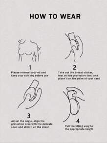 50 Peças Fita Autoadesiva Para Elevar O Seio Tamanho Plus Size 8cm, Capa Para Mamilo Invisível Sem Rastro, Fina e Respirável Para Verão, Para Mulheres