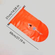 Bolsa Flutuante Impermeável para Armazenamento Externo, Alta Capacidade Fácil de Inflar, Separação Seca e Úmida em PVC Grosso, Boia de Natação, Essenciais de Praia, Acessórios de Praia, Flutuador de Piscina