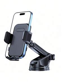 Adjustable Carbon Fiber Car Suction Cup Phone Holder - Stable, Non-Shake Grip, Fit For Various Mobile Phones And Cars, Extendable Arm For Secure Mounting, Phone Holder For Car