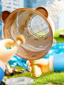 1 pieza Soplador de burbujas sin batería, juguete máquina de hacer burbujas portátil, regalo de fiesta al aire libre, adecuado para deportes de verano y niños de 3+ años