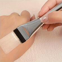 1支专业粉底刷，完美妆容超薄扁平头粉底刷，适用于BB霜、遮瑕膏和散粉，也可用作面膜刷，日常居家或女士旅行必备，情人节礼物，价格实惠，旅行化妆刷，女士礼物，化妆师，专业全套化妆工具 - 隨機 - 查看 9