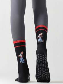 1 双/4 双可爱狗头瑜伽袜，女士五指瑜伽防滑袜，瑜伽和普拉提防滑长袜，女士瑜伽防滑长袜，适合纯芭蕾和舞蹈训练