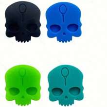 4pcs/Set Skull Shock Absorbers For Tennis Rackets, 4 Color Options, Rubber/Silicone Shock Absorbers