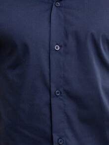 Men's Short Sleeve Shirt Premium Quality Light And Fresh Fabric Easy To Iron - 青碧色 - 查看 7