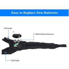 LED Illuminated Fishing Gloves For Emergency Repair, Night Fishing Lighting Gloves, Finger Lights Gloves