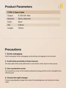 D8 USB C 转 USB C 数据线快速充电，(3.3FT60W) 水晶装饰，钻石光泽，兼容 iPad 兼容 MacBook、Galaxy S23+/S23/S22 S21 S20 FE Ultra 5G、Note 20、Pixel 7 6 Pro 5 4 3 6a 5a 4a 3a XL