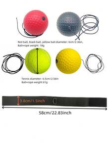 5pcs/Set Boxing Reflex Training Ball, Suitable For Various Boxing Training, MMA, Martial Arts, Speed Ball Training - Multicolor - View 3